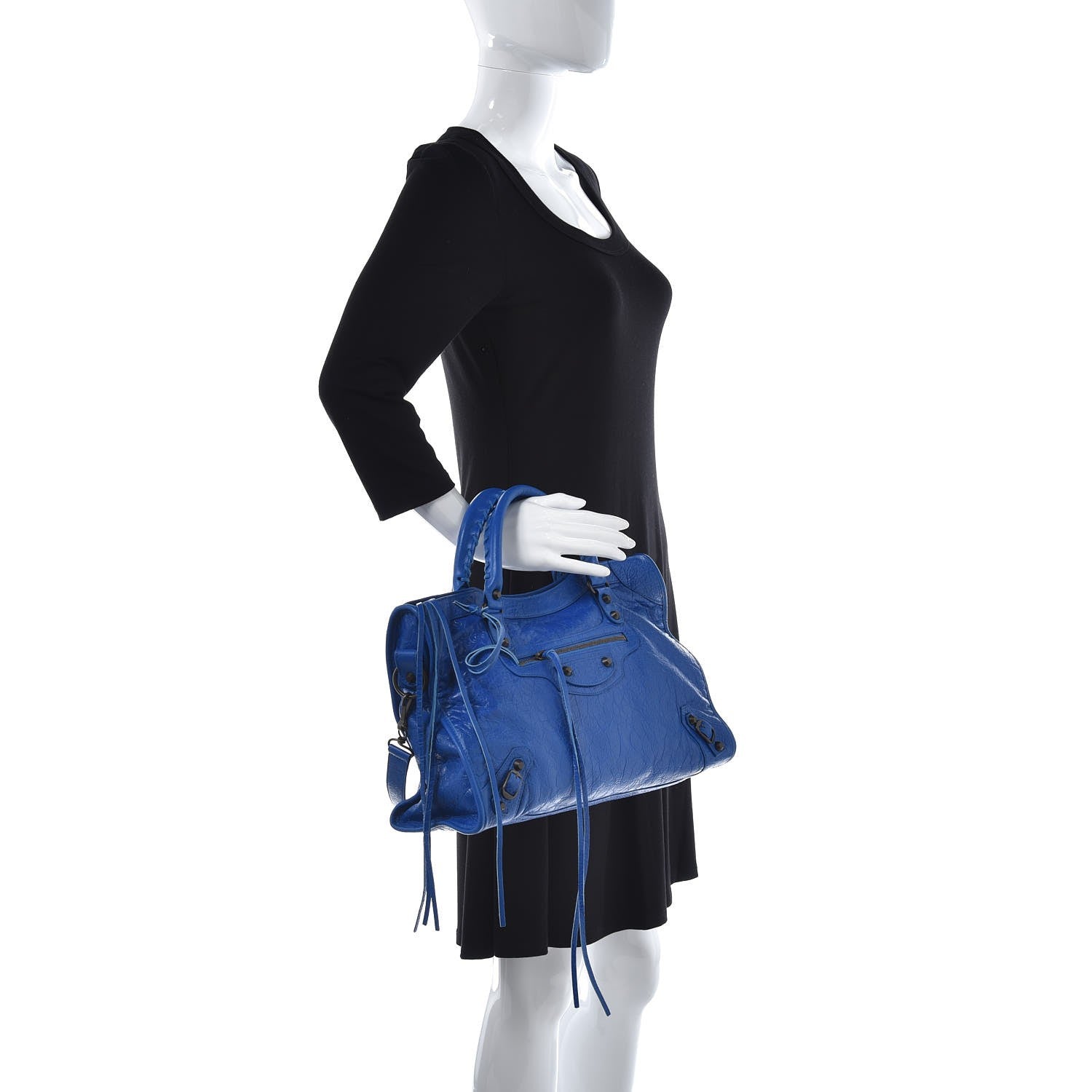 Balenciaga Agneau Classic Hardware City Bleu Lazuli 3 of 8