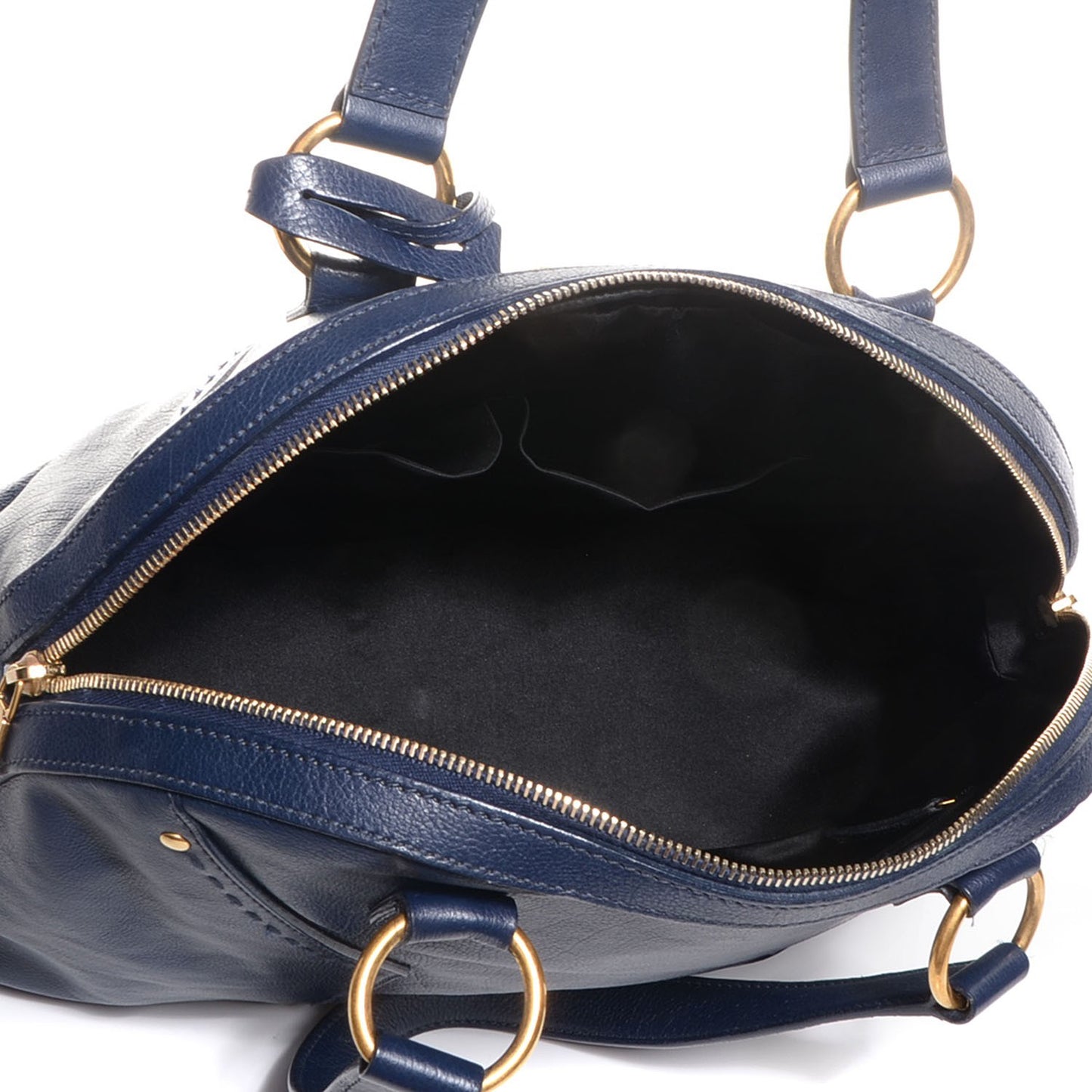 Calfskin Large Muse Navy