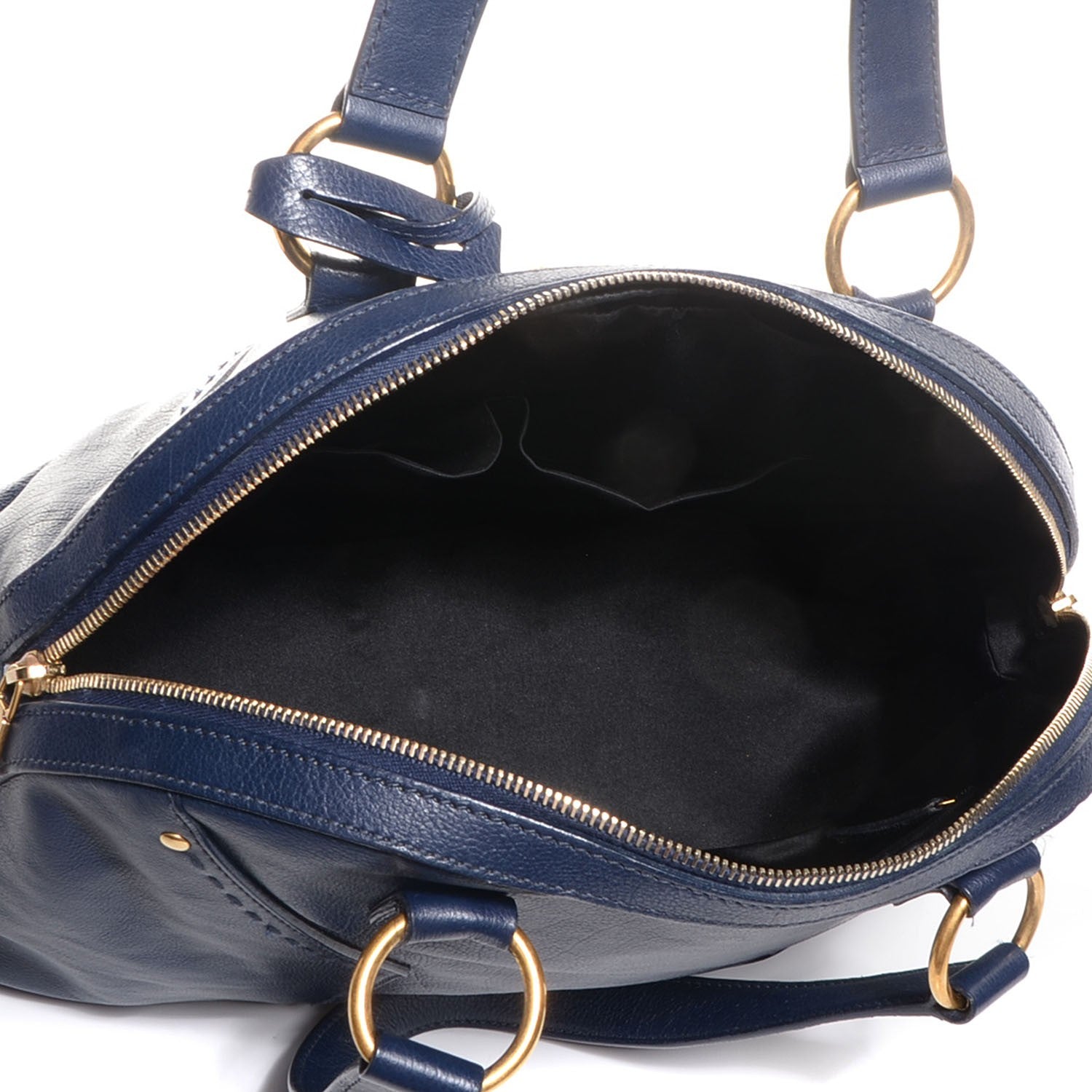 Saint Laurent Calfskin Large Muse Navy 5 of 8