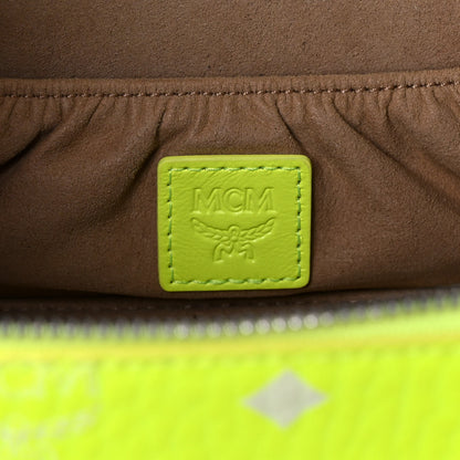 MCM Visetos Vanity Case Neon Yellow 6 of 11
