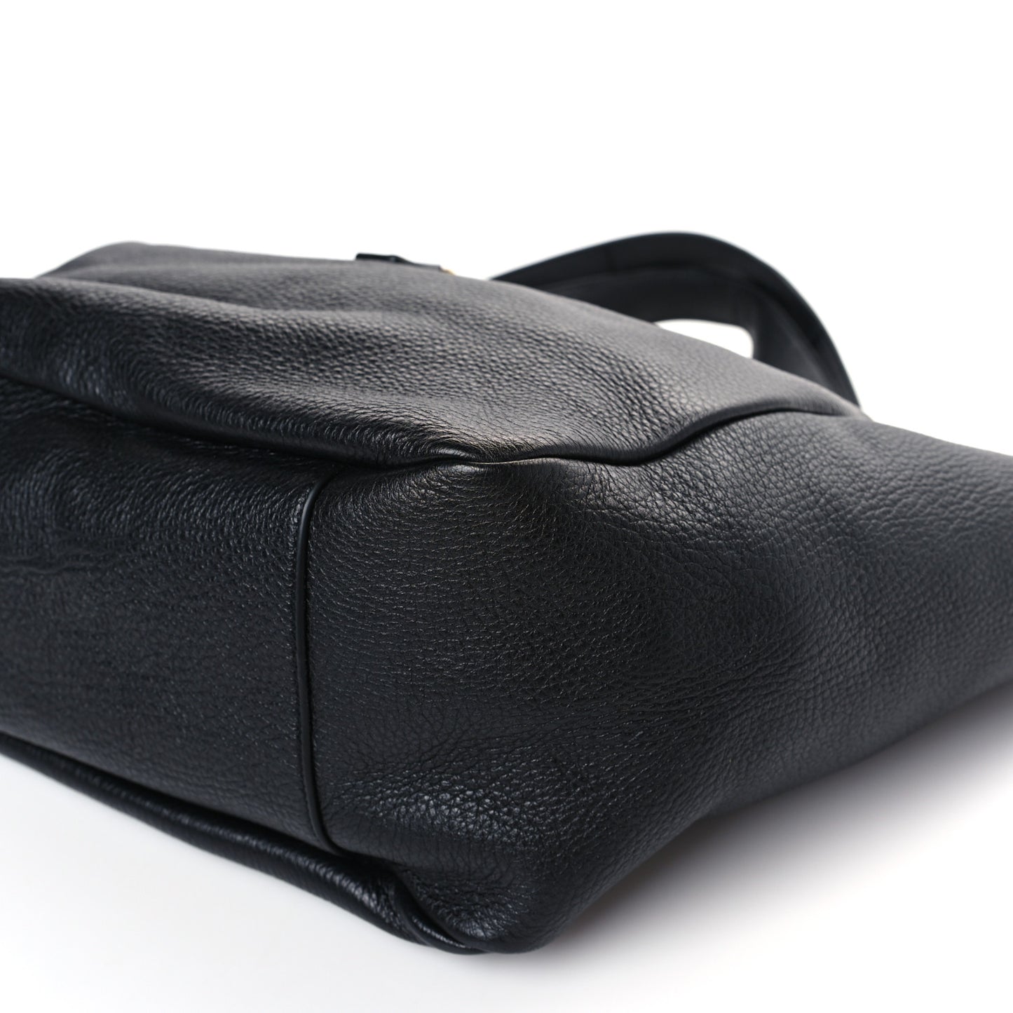 Grained Deerskin Bea Tote Black