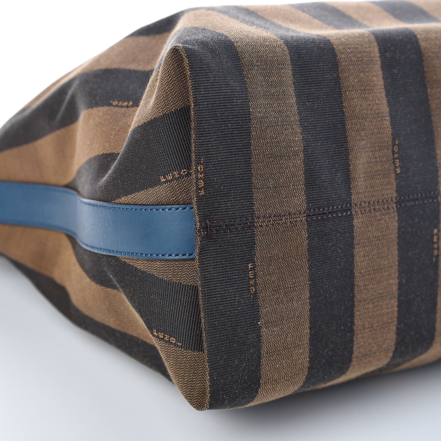 Fendi Pequin Vitello Large Hobo Tobacco Petrolio 5 of 9