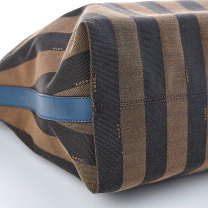 Fendi Pequin Vitello Large Hobo Tobacco Petrolio 5 of 9