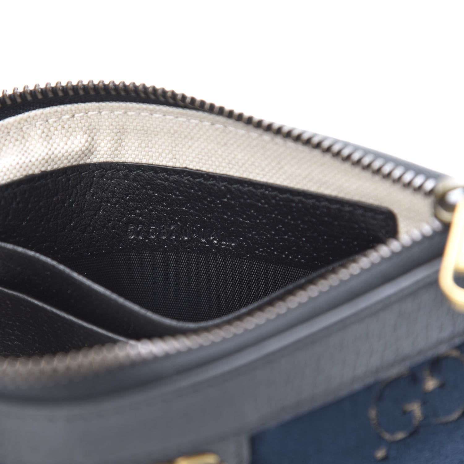 Gucci Velvet GG Monogram Textured Calfskin Web Smartphone Case Blue Beige Black 7 of 8