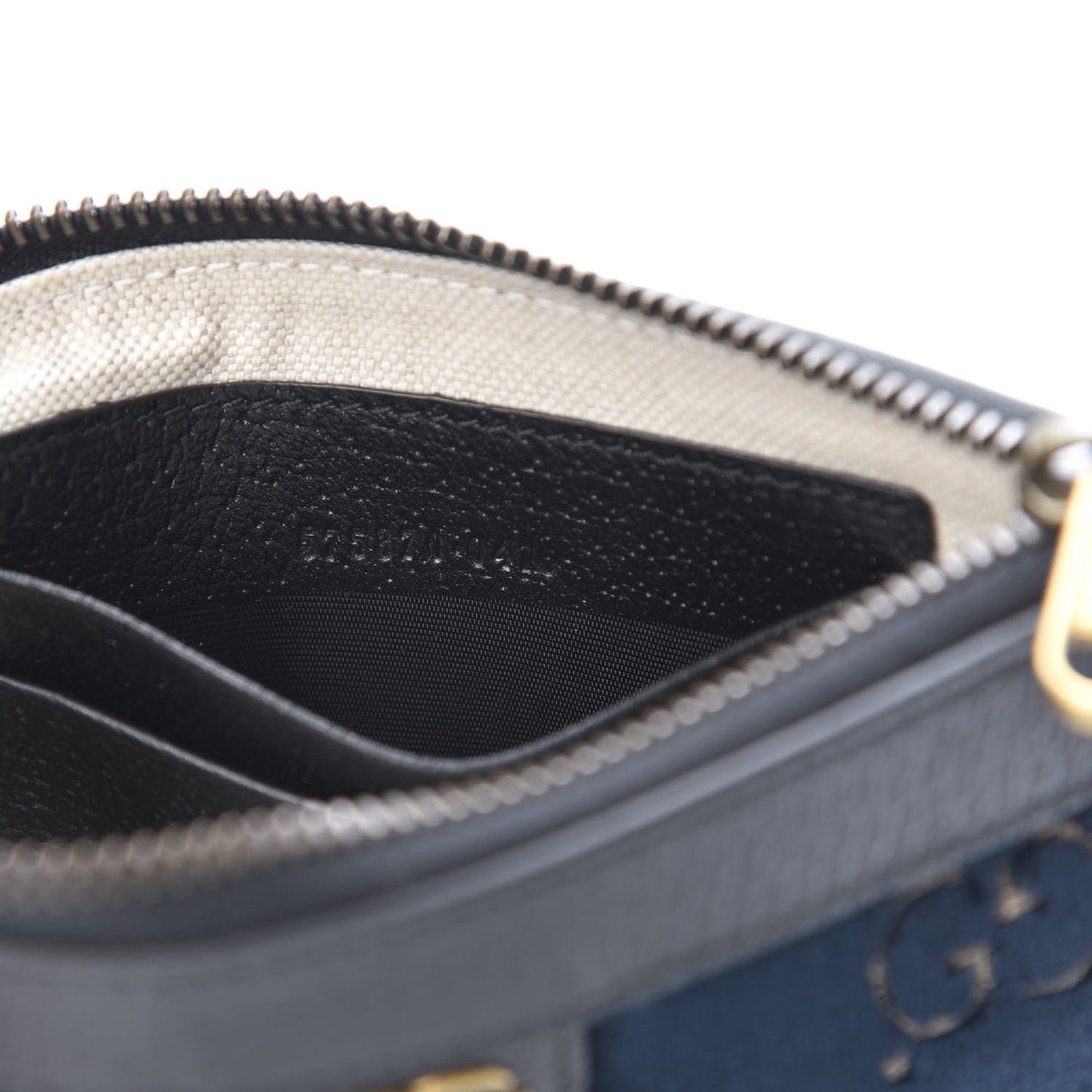 Velvet GG Monogram Textured Calfskin Web Smartphone Case Blue Beige Black