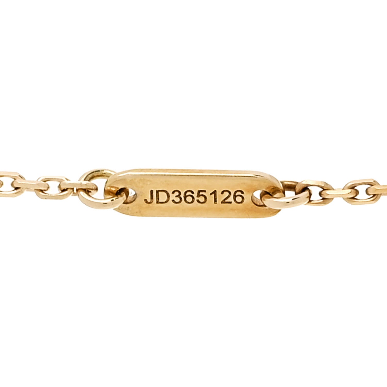 Van Cleef & Arpels 18K Yellow Gold Mother of Pearl Sweet Alhambra Pendant Necklace 5 of 5