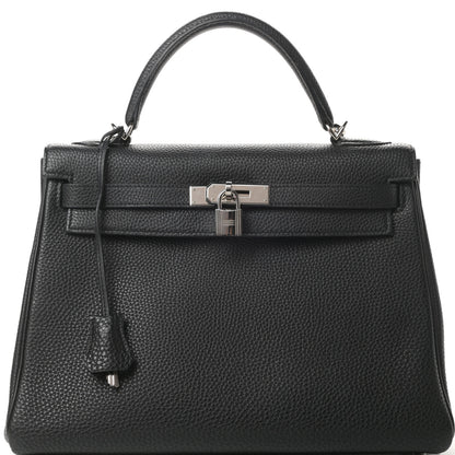 Hermes Togo Kelly Retourne 32 Black 8 of 13