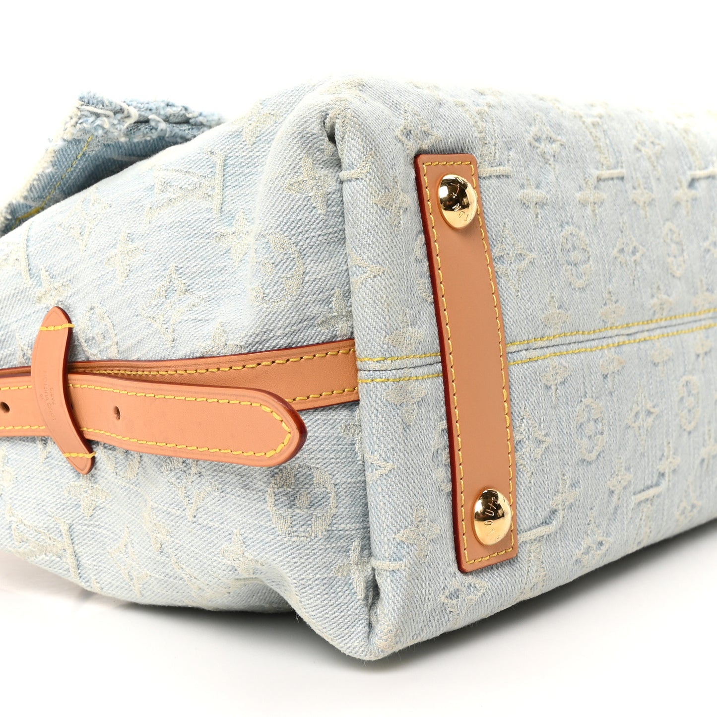 Monogram Denim CarryAll PM Sky Blue
