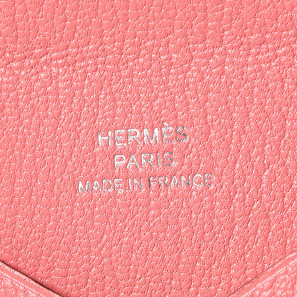 Hermes Chevre Mysore Calvi Card Case Rose Ete 6 of 8