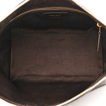 Saint Laurent Canvas Smooth Calfskin Le Monogramme Crossbody Bag Chestnut 5 of 15