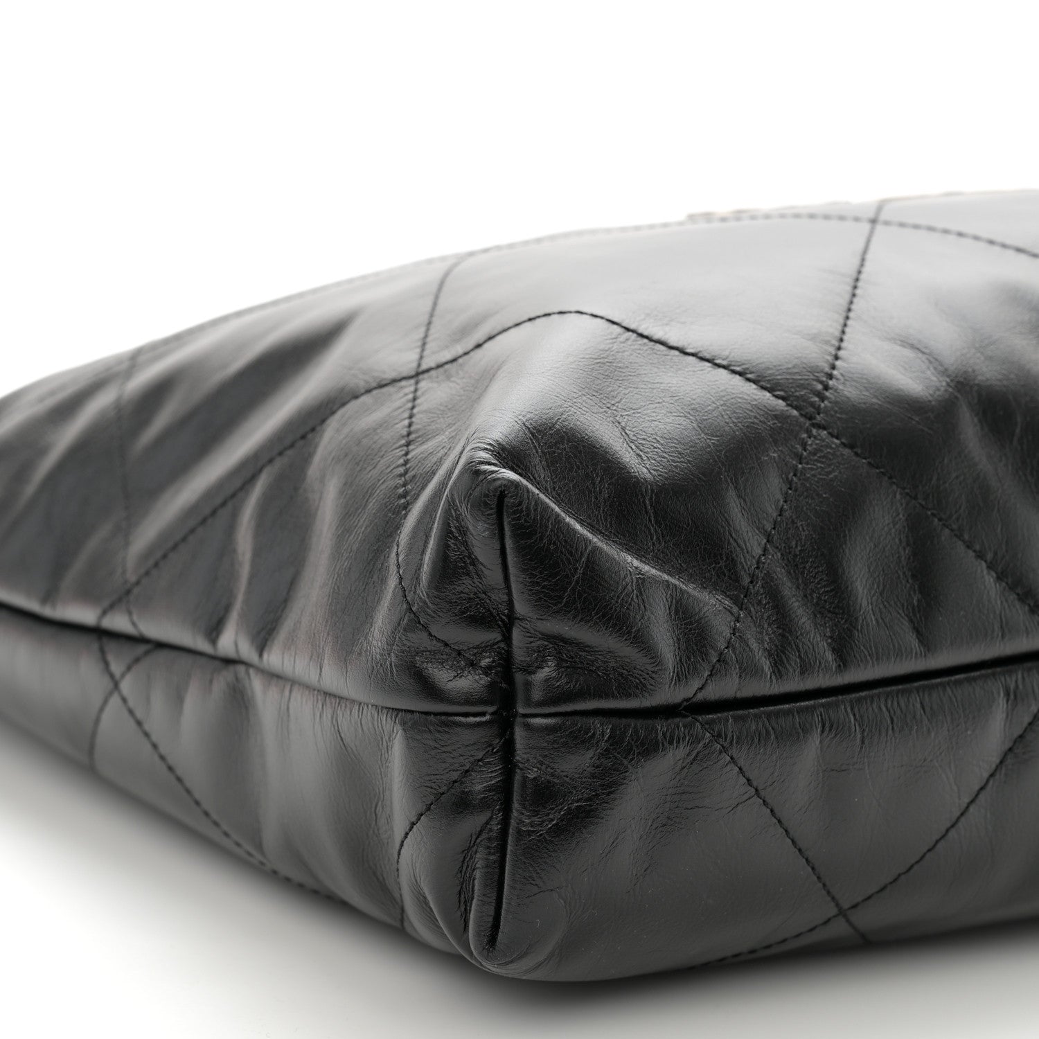 Chanel Shiny Calfskin Quilted Chanel 22 Black 10 of 11