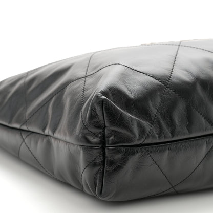 Chanel Shiny Calfskin Quilted Chanel 22 Black 10 of 11