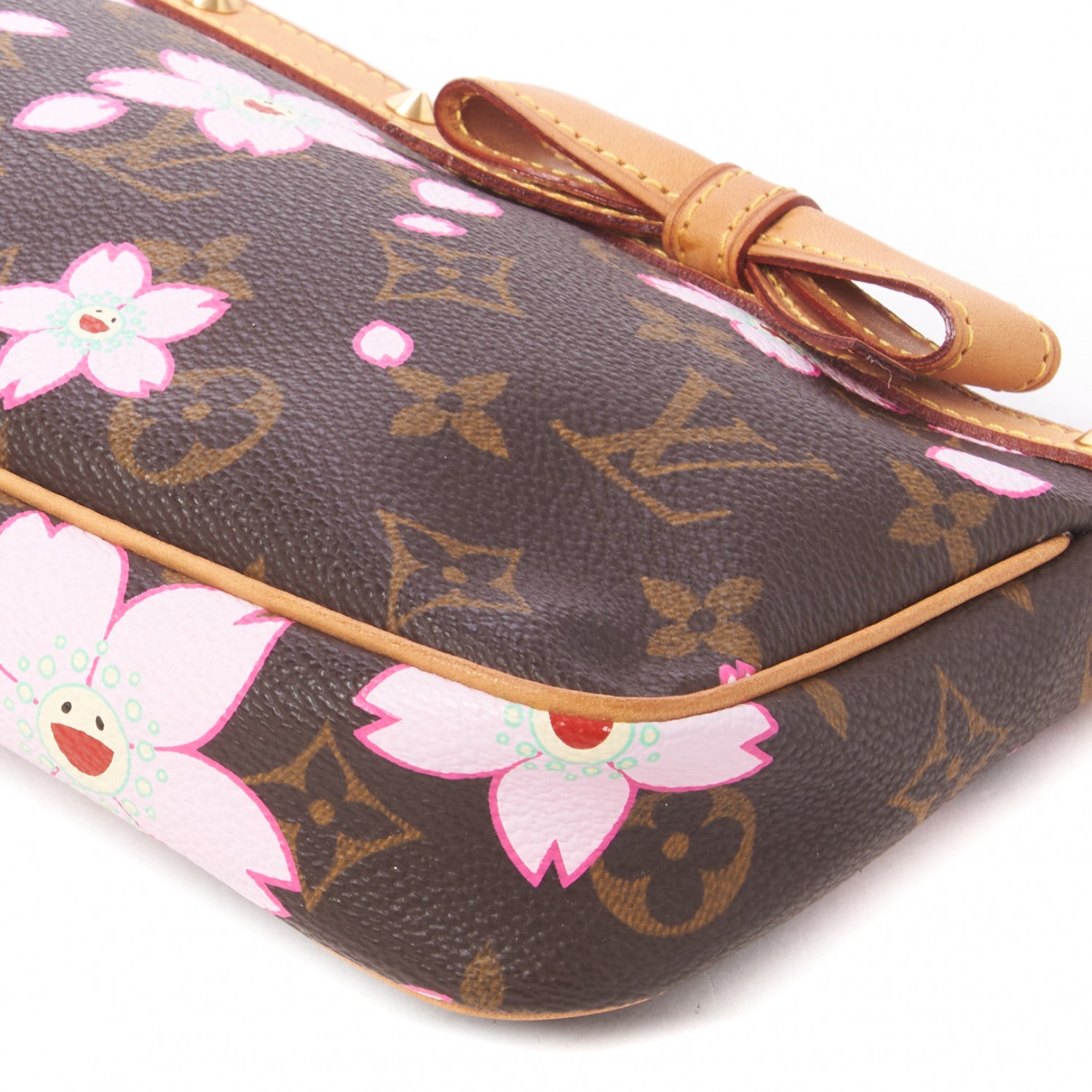 Louis Vuitton Monogram Cherry Blossom Pochette Accessories Brown 5 of 7