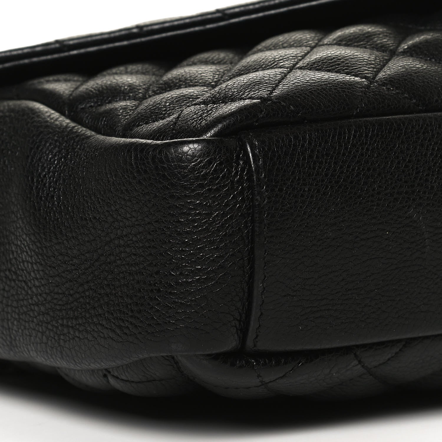 Saint Laurent Sheepskin Tri-Quilt Monogram Medium College Bag Black 9 of 10