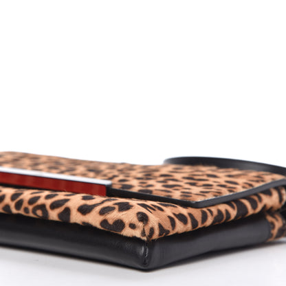 Christian Louboutin Pony Hair Leopard Print Rougissime Clutch 7 of 9