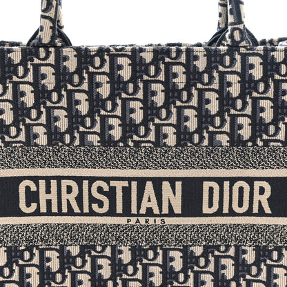 Christian Dior Oblique Medium Book Tote Blue Multicolor 6 of 12