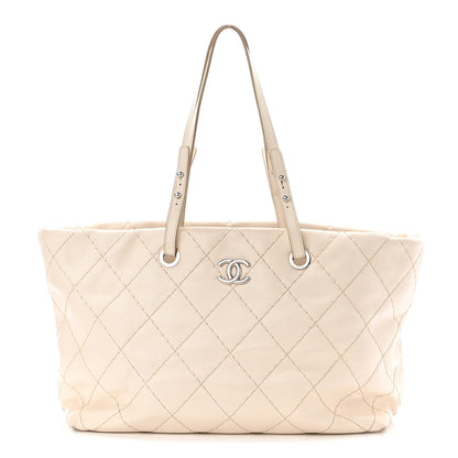 Chanel Glazed Calfskin Large On The Road Tote Beige Clair 1 of 12