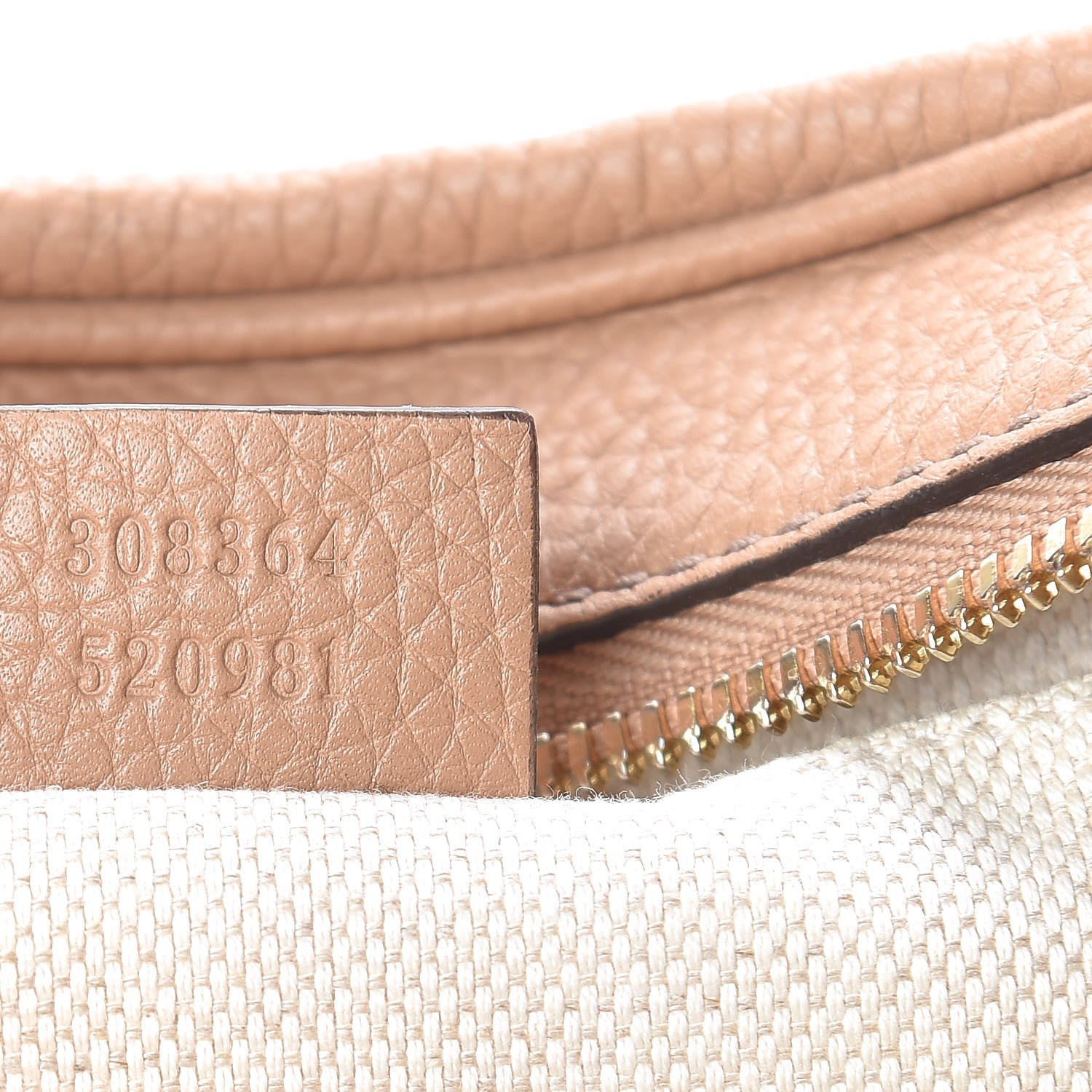 Gucci Pebbled Calfskin Small Soho Disco Bag Camelia 7 of 10