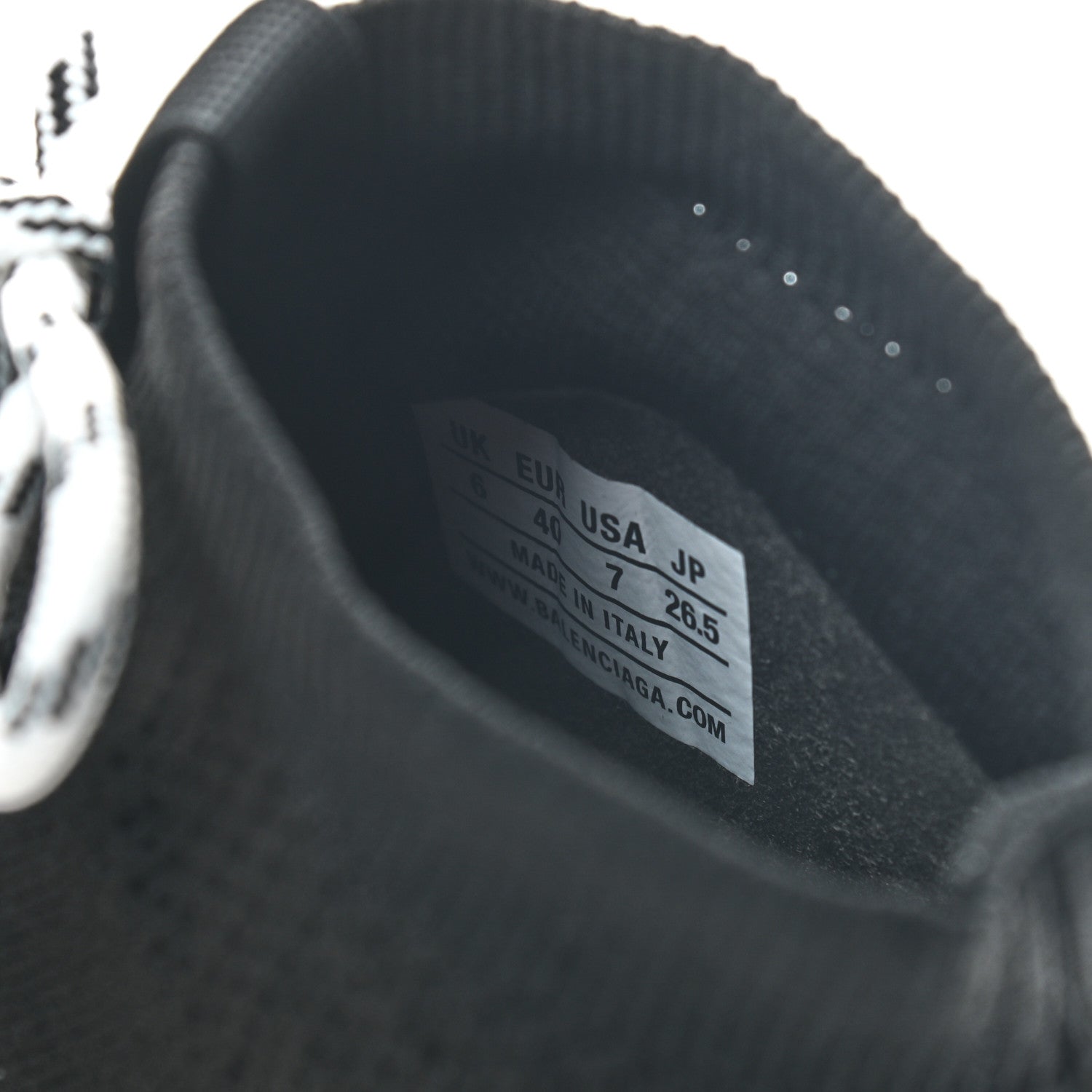 Balenciaga Neoprene Knit Mens Speed Lace Up Sneakers 40 Black Yellow Fluo 7 of 7