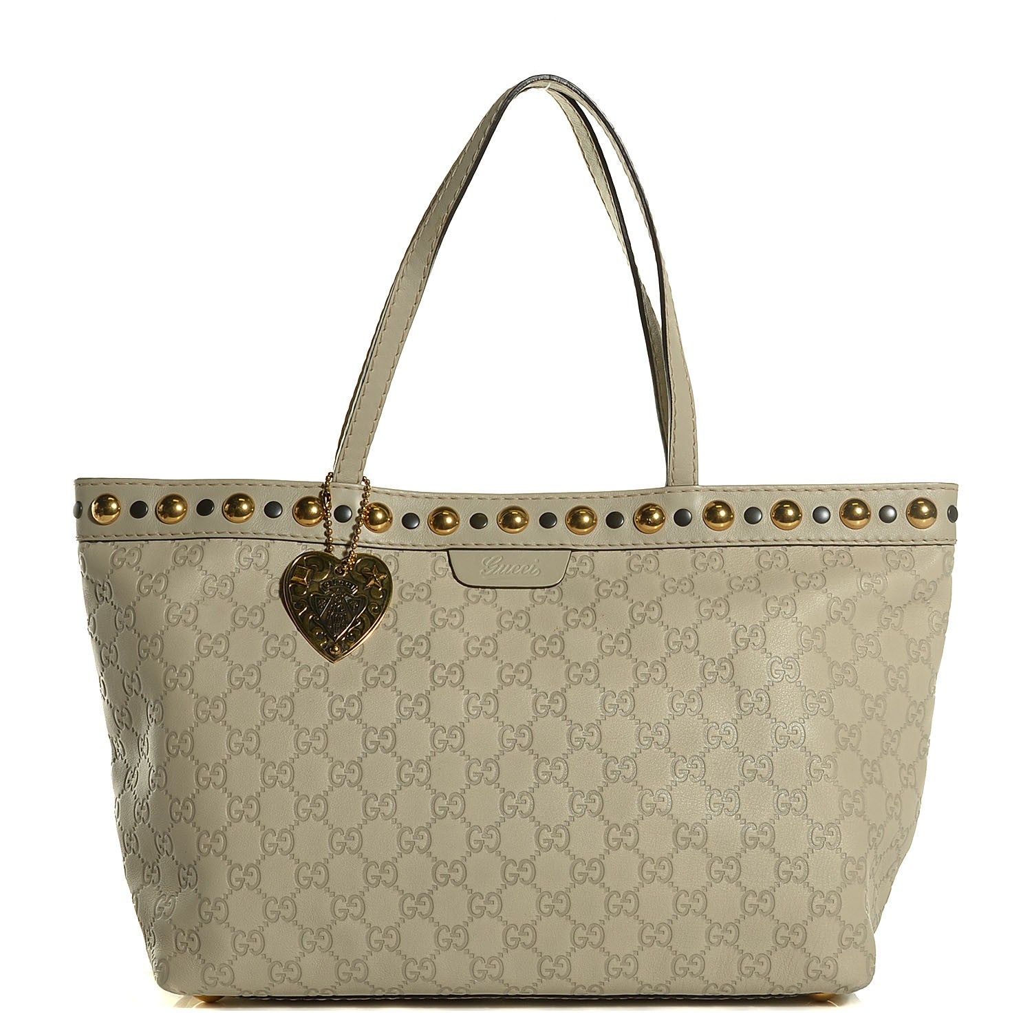 Gucci Guccissima Medium Babouska Shopping Tote Off White 1 of 7