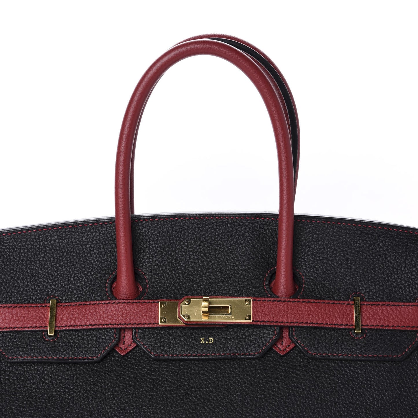 Togo Horseshoe Birkin 35 Black Rouge Grenat