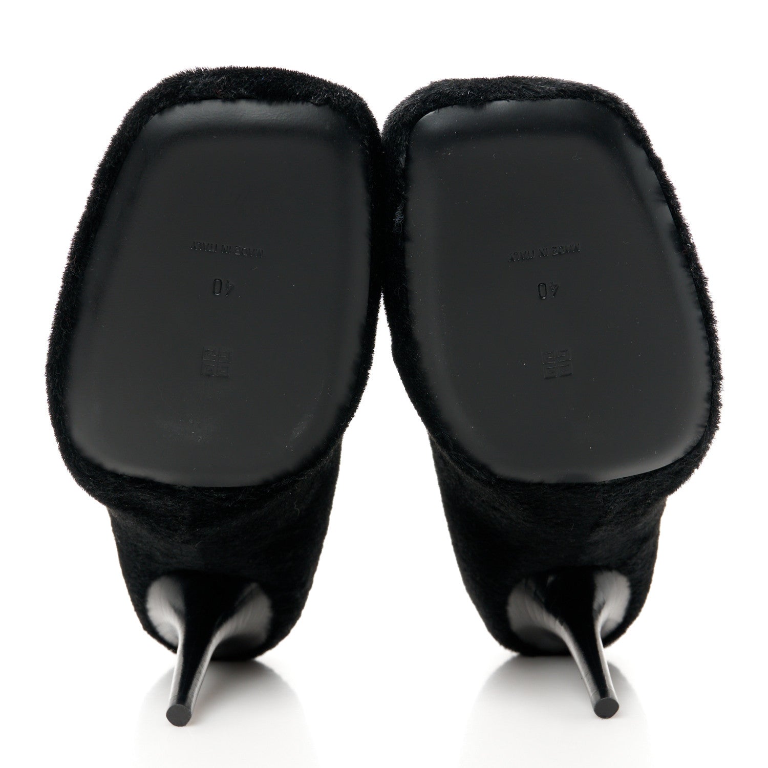 Givenchy Shearling Show Stiletto Pumps 40 Black 5 of 8
