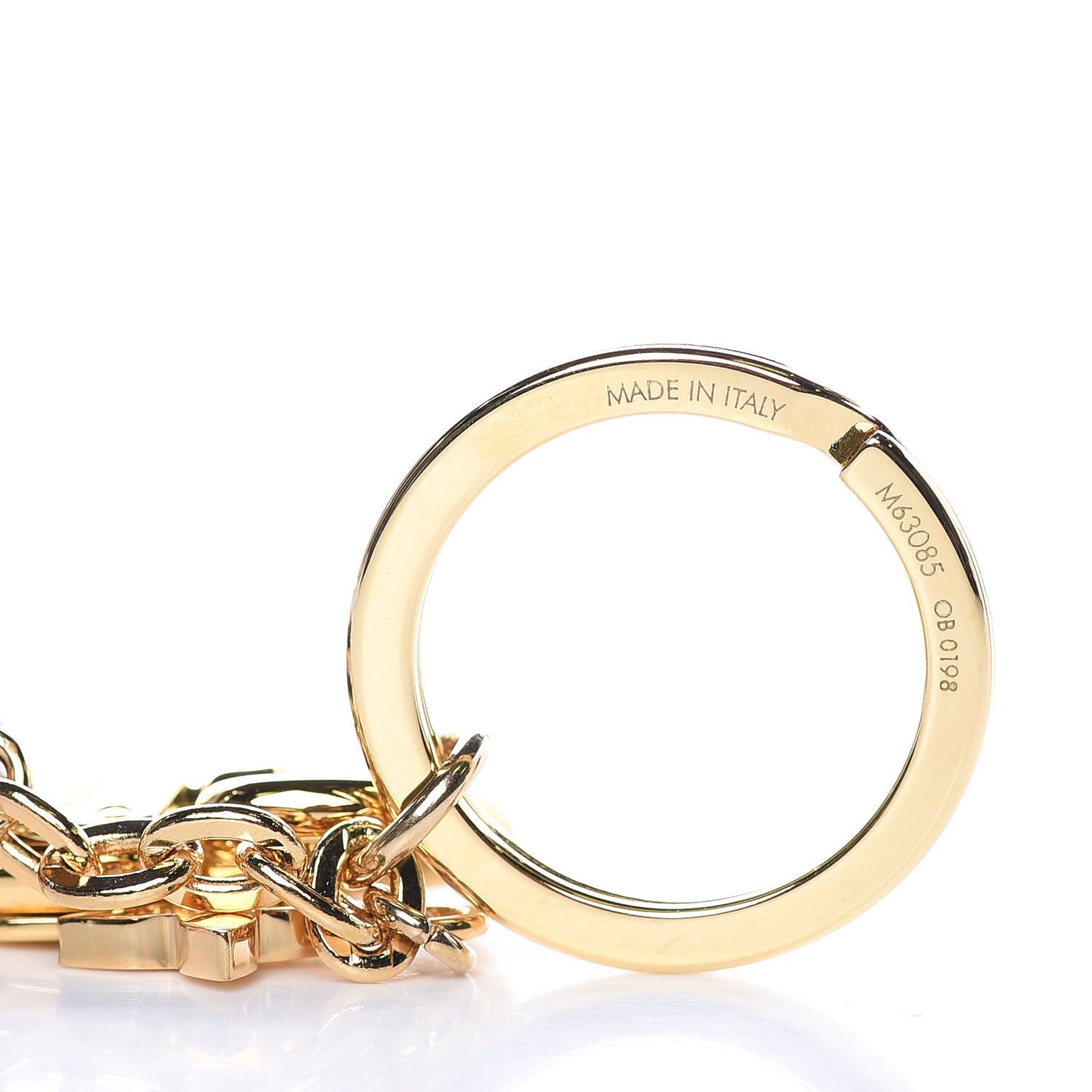 Monogram Blooming Flowers BB Bag Charm Key Holder Pink