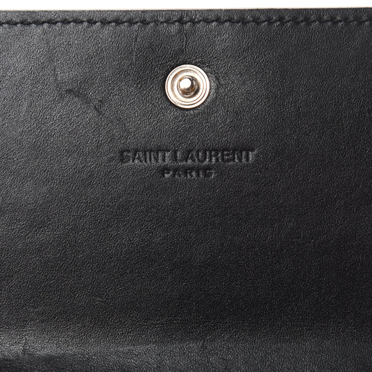 Calfskin Crocodile Embossed Business Card Case Black