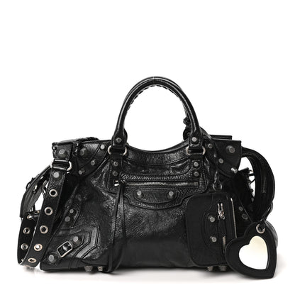 Balenciaga Agneau Arena Neo Cagole City Handbag Black 3 of 11
