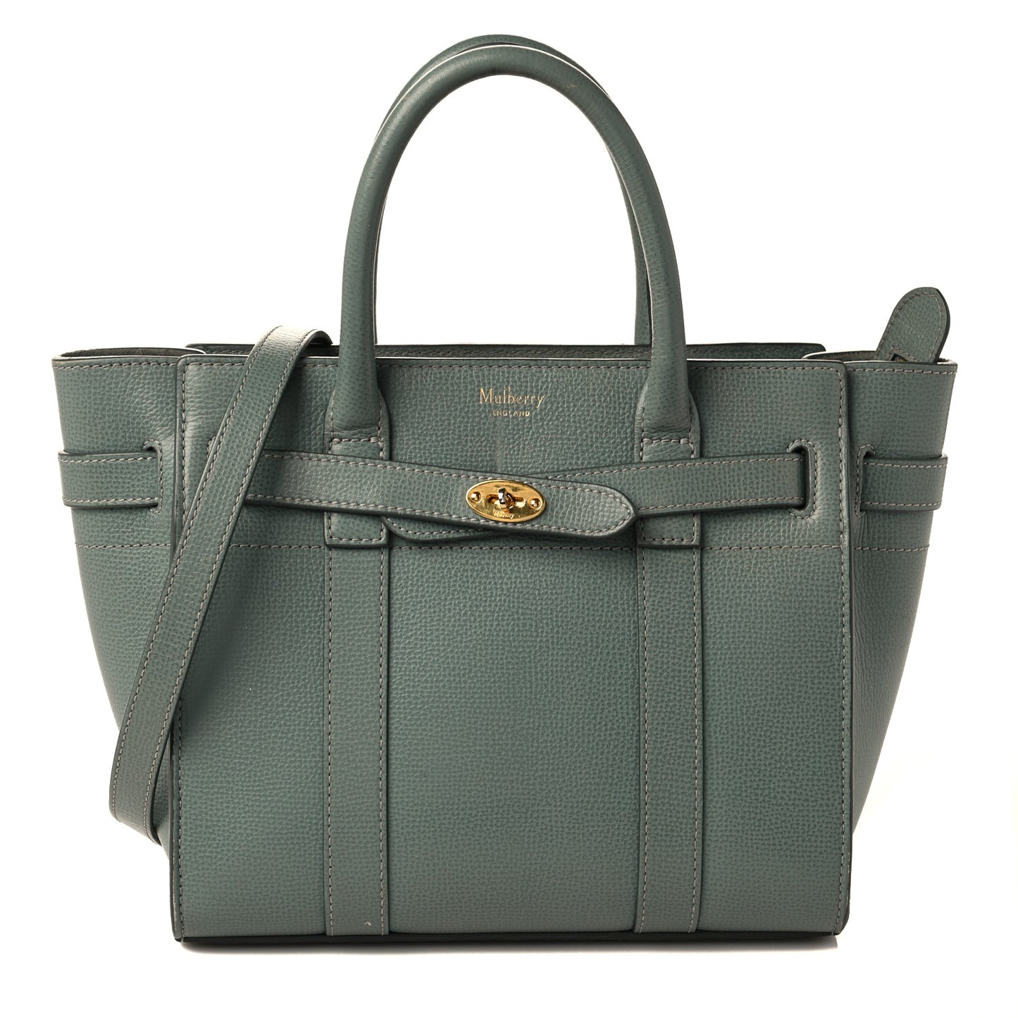 Small Classic Grain Mini Zipped Bayswater Antique Blue