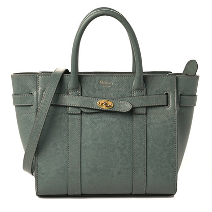 Mulberry Small Classic Grain Mini Zipped Bayswater Antique Blue 1 of 10