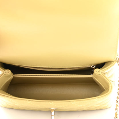 Chanel Caviar Quilted Mini Coco Handle Flap Light Green 4 of 9