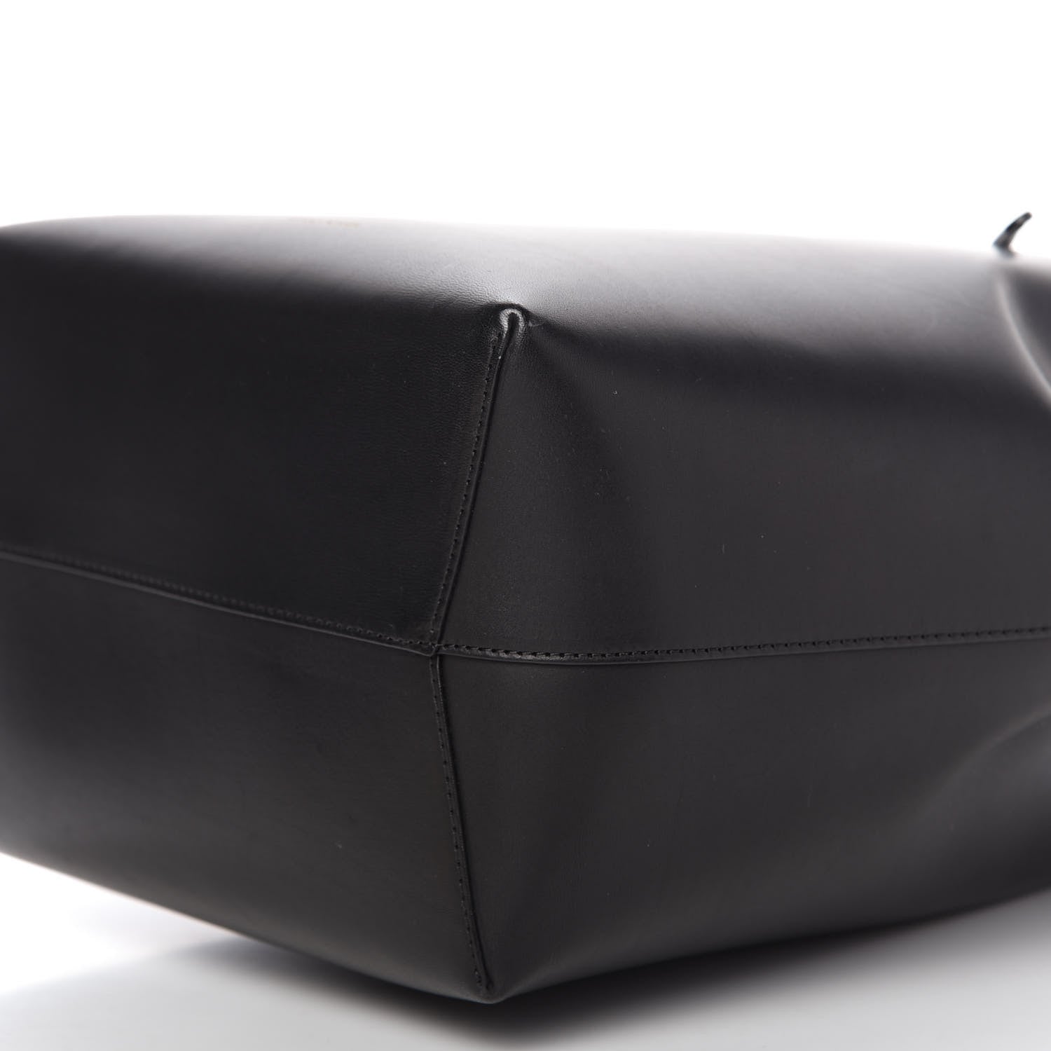 Mansur Gavriel Vegetable Tanned Calfskin Bucket Bag Black Flamma 7 of 8