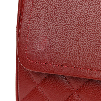 Chanel Caviar Quilted Maxi Double Flap Red 11 of 11