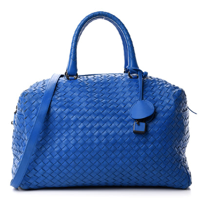 Bottega Veneta Nappa Intrecciato Boston Signal Blue 1 of 14