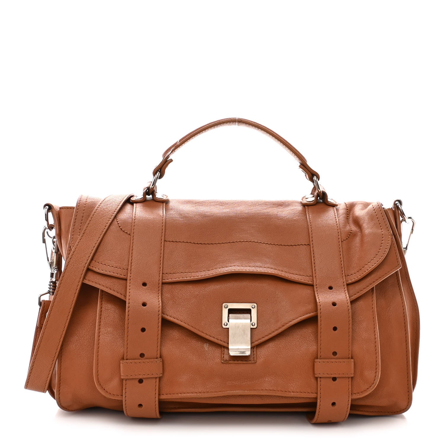 Proenza Schouler Lambskin Medium PS1 Satchel Dune 1 of 14
