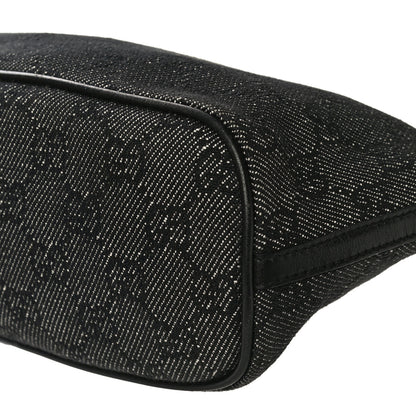 Gucci Denim Monogram Boat Pochette 10 of 11