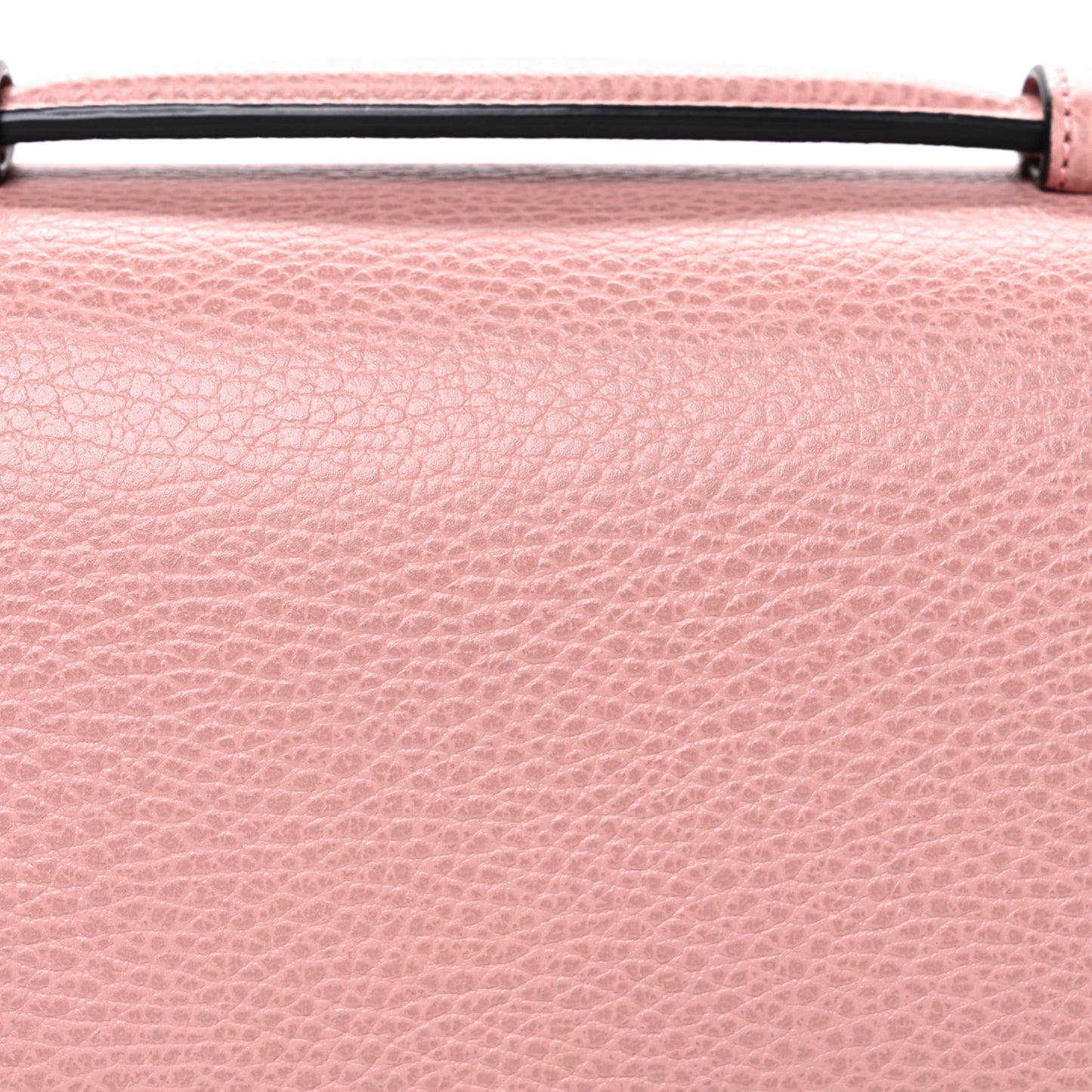 Dollar Calfskin Medium Interlocking G Top Handle Shoulder Bag Soft Pink