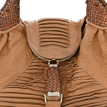 Fendi Nappa Pleated Nuvolata Spy Bone 8 of 16