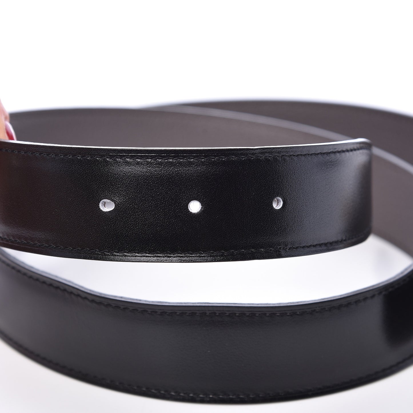 Box Togo Strie 32mm H Belt 95 Black Etain