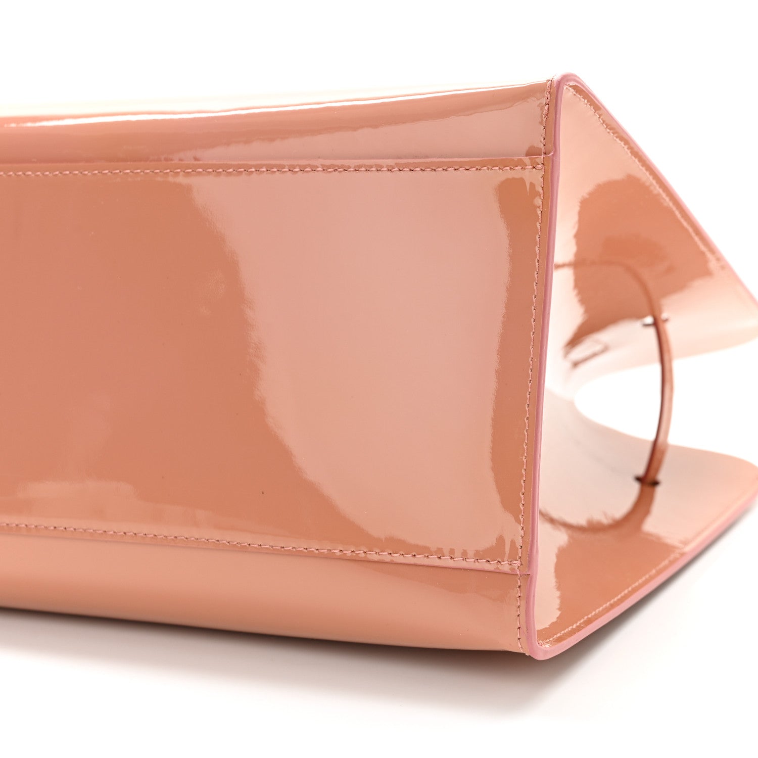 Mansur Gavriel Patent Sun Bag Blush 9 of 10