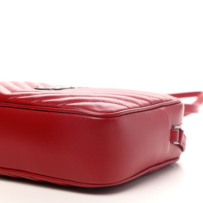 Saint Laurent Calfskin Matelasse Monogram Lou Camera Bag Rouge Eros 9 of 9