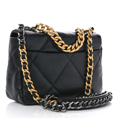 Chanel Lambskin Quilted Medium Chanel 19 Flap Black 3 of 10