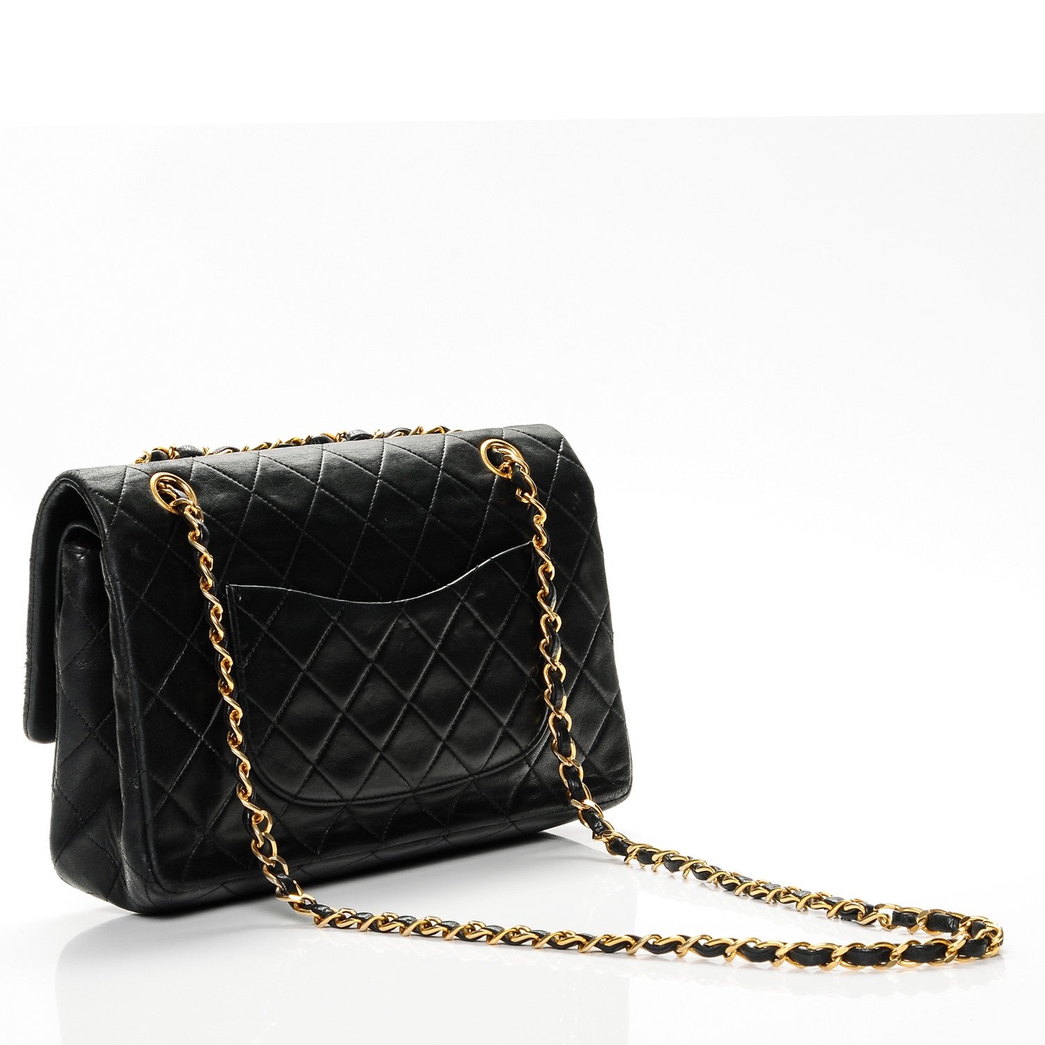 Chanel Lambskin Quilted Medium Double Flap Black 3 of 8