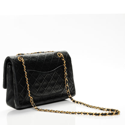 Chanel Lambskin Quilted Medium Double Flap Black 3 of 8