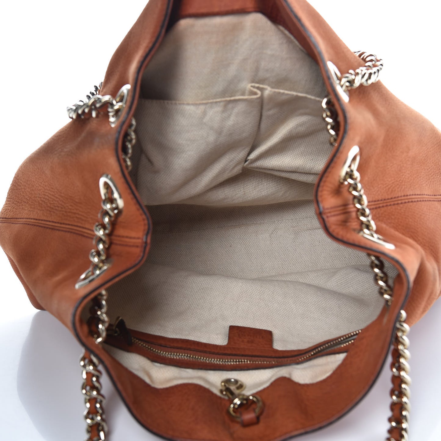 Vitello Range Medium Soho Chain Shoulder Bag Old Whisky