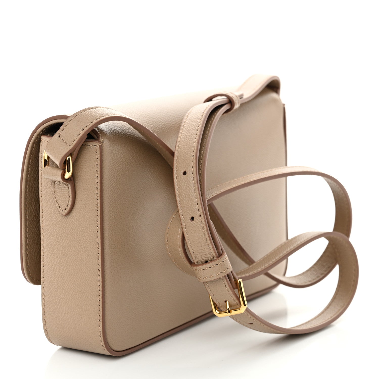 Burberry Grained Calfskin House Check Tartan Mix New Hampshire Chestnut Beige 3 of 10
