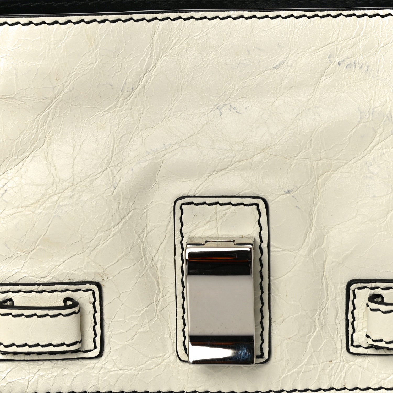Proenza Schouler Crinkled Calfskin PS1 Mini Zip Crossbody White 13 of 17
