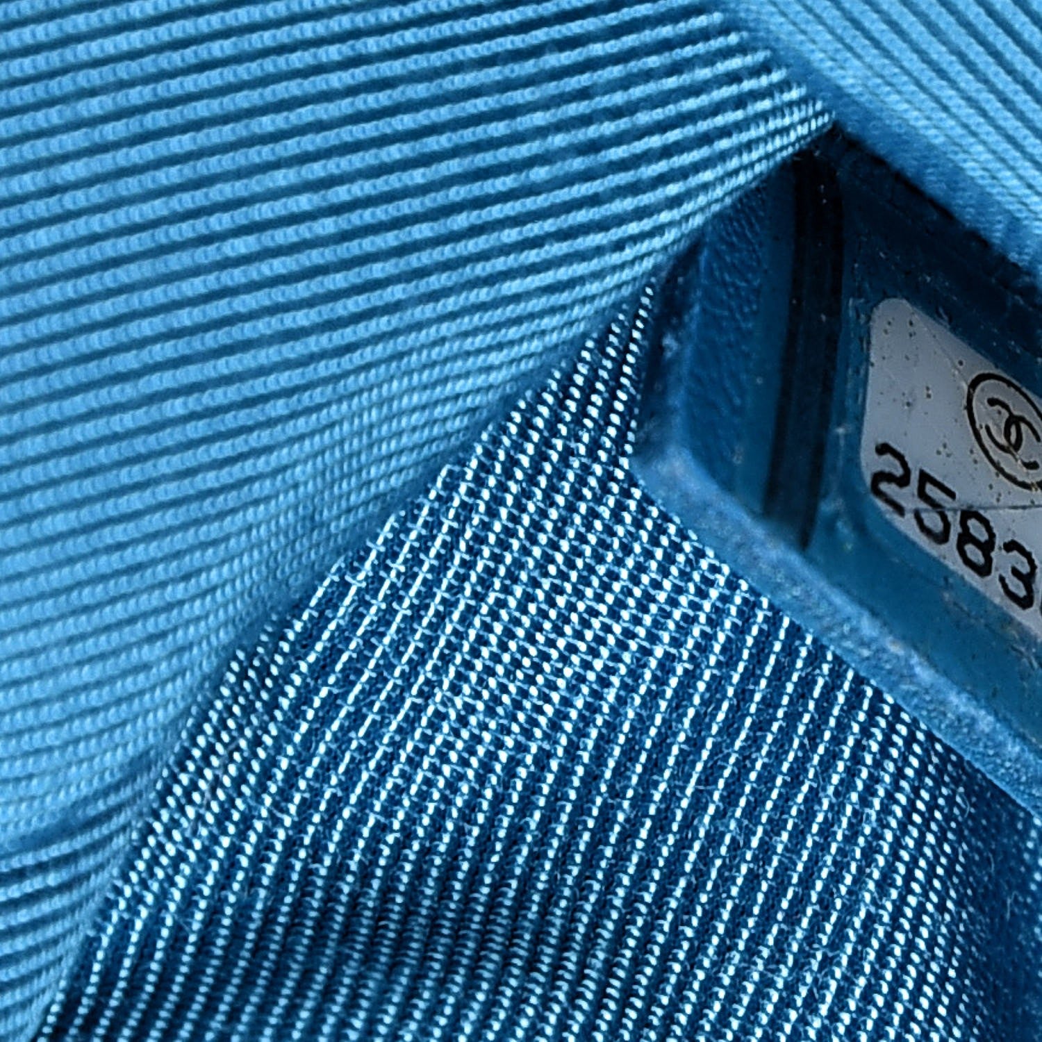 Chanel Metallic Lambskin Small Cosmetic Case Turquoise 7 of 10