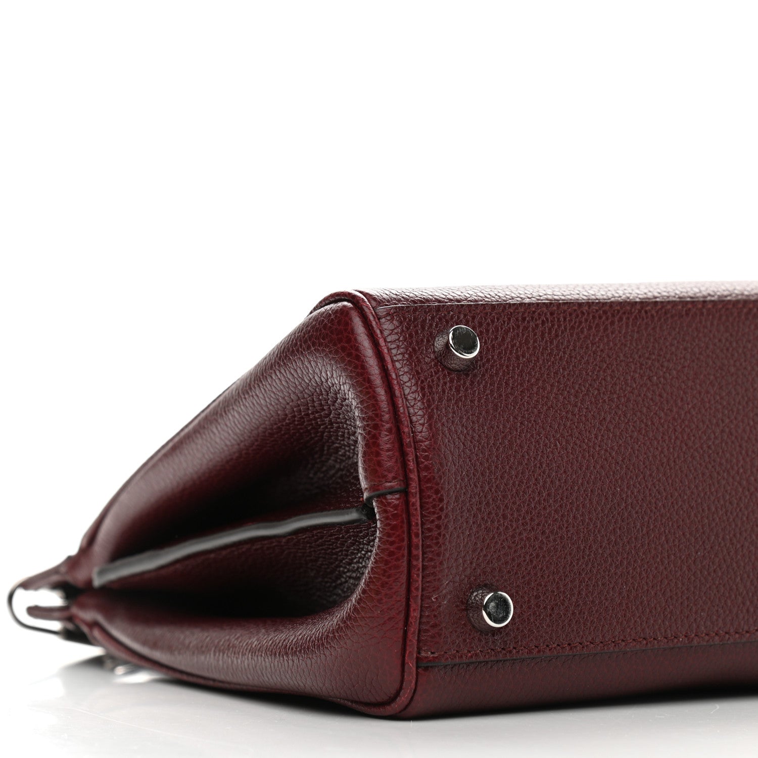Gucci Grainy Calfskin Small Zumi Top Handle Bag Vintage Bordeaux 8 of 10